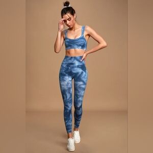 Free People Good Karma Tie Dye High Rise Leggings M/L